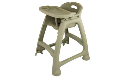 Baby High Chair with Adjustable Dinner Tray - Heavy Duty Plastic Build