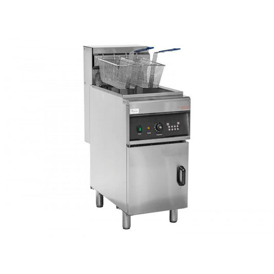 28L Commercial Single Vat Deep Fryer with 2 Fry Baskets - 415V / 18kW