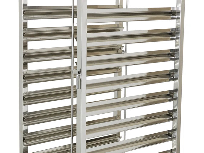 Mobile Bakers Rack 16" Tray x15 | 1.7m Tall + Wheels | Commercial Bakery Racks