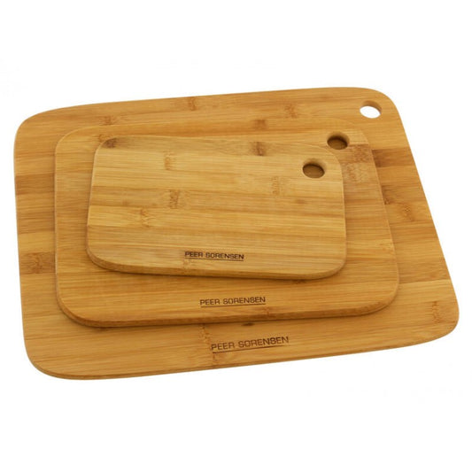 Bamboo Chopping Board Set Long Grain 3pc PEER SORENSEN
