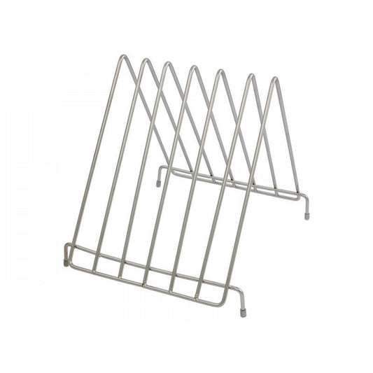 Chopping Board Stand Stainless Steel 6 Slots