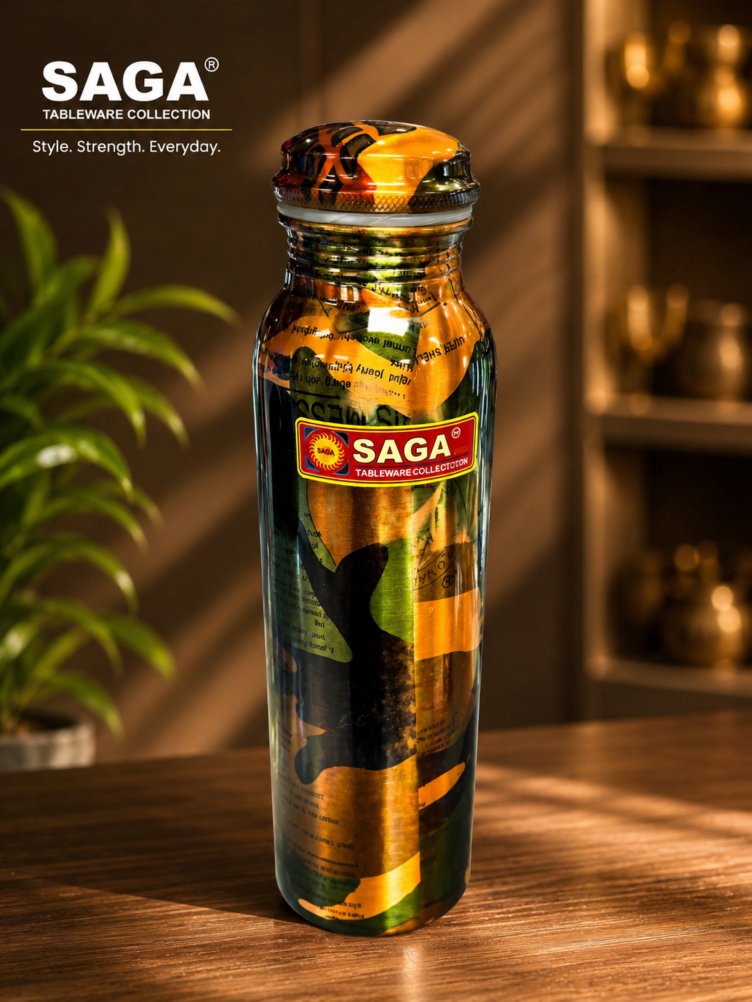 Pure Copper Bottle  Style 12