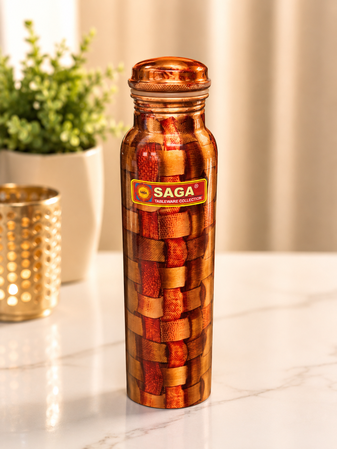 Pure Copper Bottle  Style 7