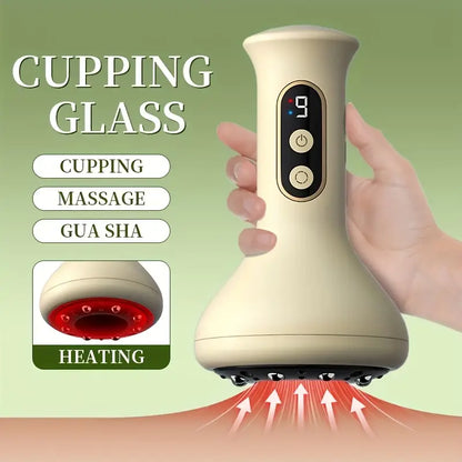 USB charging intelligent 9-speed adjustable cupping massager