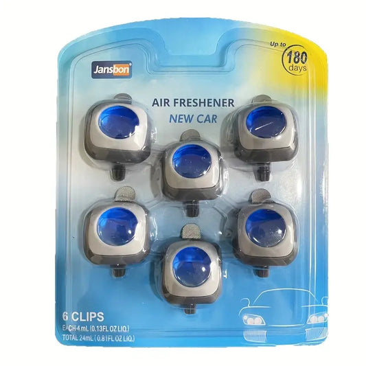 Car Interior Odor-Fighting Car Freshener Vent Clip Fresh, 4ml/0.14 Fl Oz. Car Vent Clip