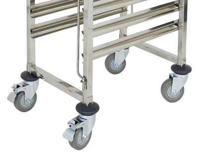 Mobile Bakers Rack 16" Tray x15 | 1.7m Tall + Wheels | Commercial Bakery Racks