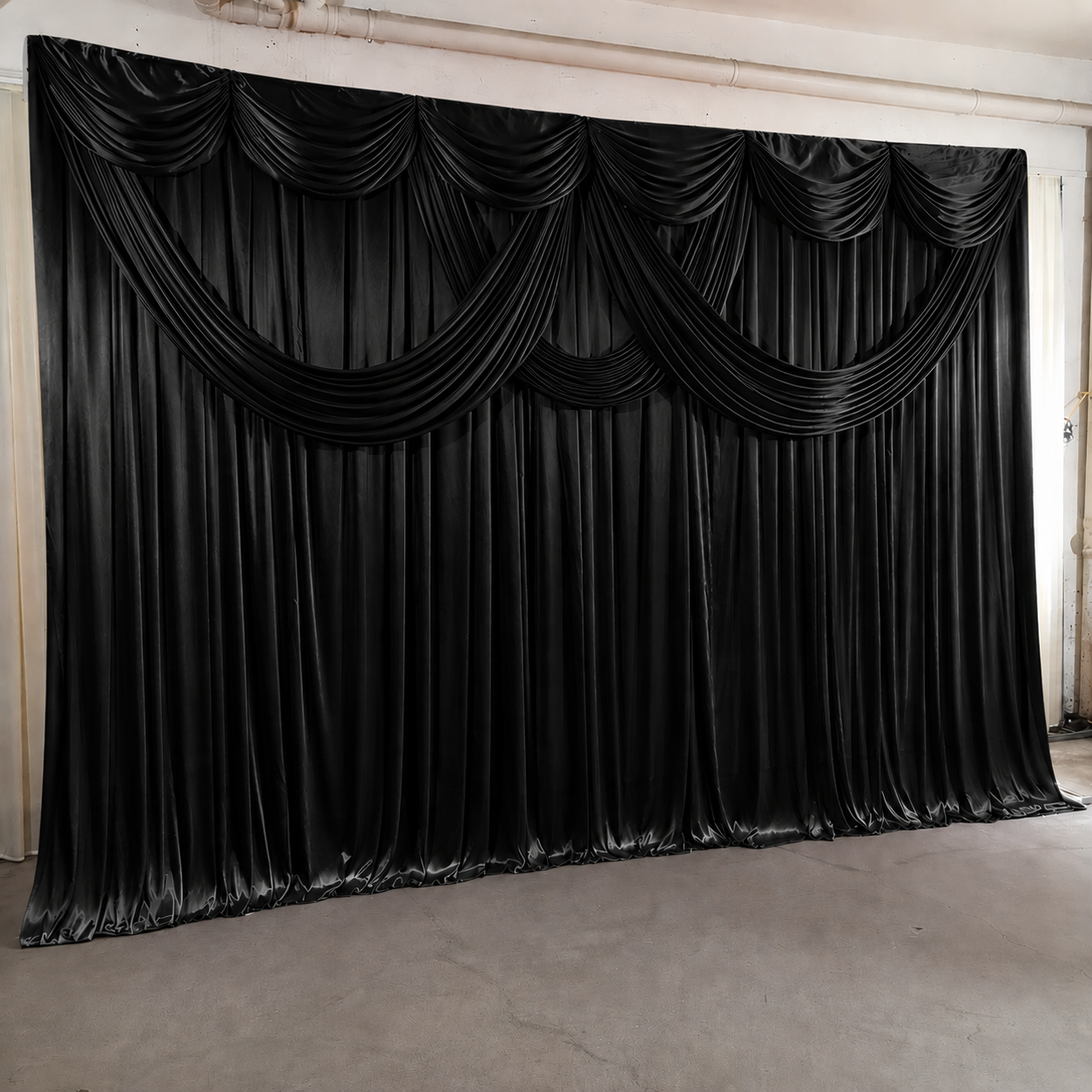 Backdrop With 3PCS Drape 3Mx6M