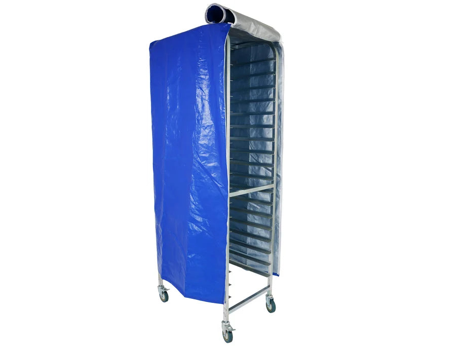 Commercial Bakers Rack Cover - Fits Our 16" - 18" 1.97m Racks - BLUE