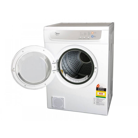 7kg Vented Tumble Dryer - 4 Programs - White MIDEA