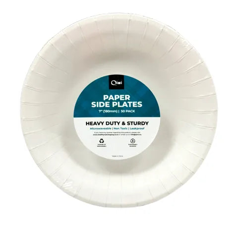 Disposable Qiwi Paper Side Plate - 50 Pack