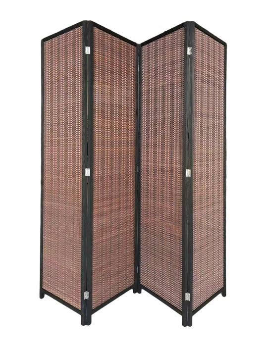 Room Divider Woven 4 Panel - 180cm x 180cm - A TOUCH OF CLASS