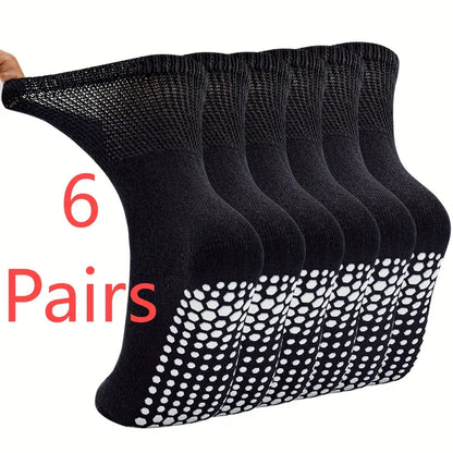 1/6 Double No-Slip Diabetic Socks
