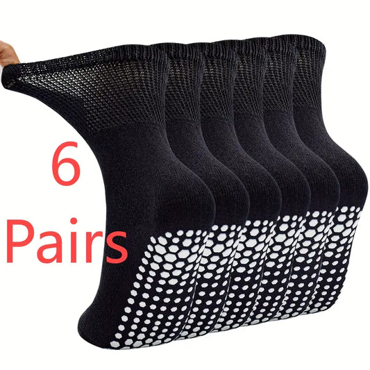 1/6 Double No-Slip Diabetic Socks
