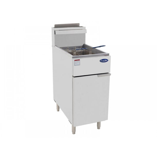 26L Freestanding Deep Fryer - LPG Gas - 3 Tube - Single Vat + 2 Baskets