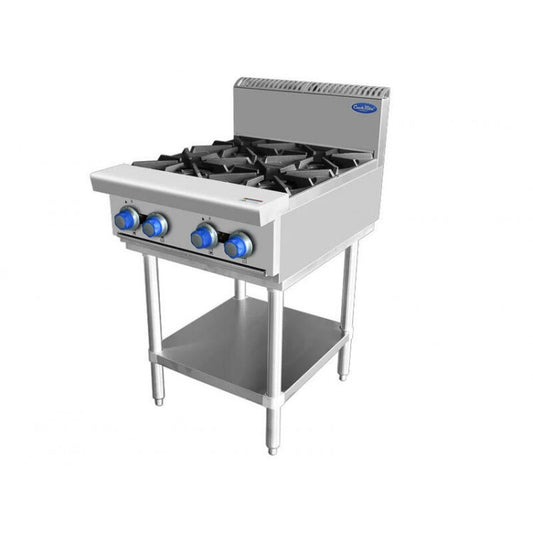 4 Burner Bench Top Stove - LPG Gas Cook Top with Stand