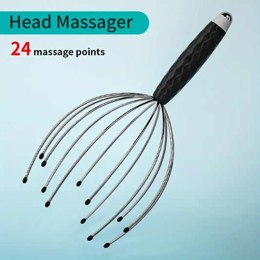 An octopus head massager