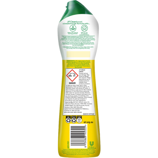 Jif Cream Natural Lemon