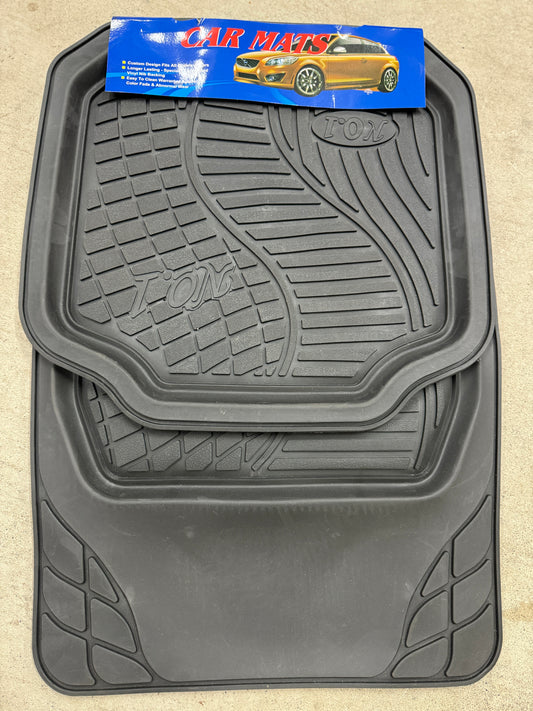 Car Mats - Universal Rubber Square Car Mats(4 Pcs)