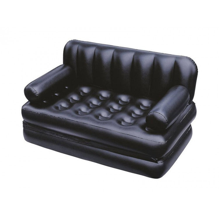 Inflatable 2 Seater Multi-Function Sofa Bed Couch - Black