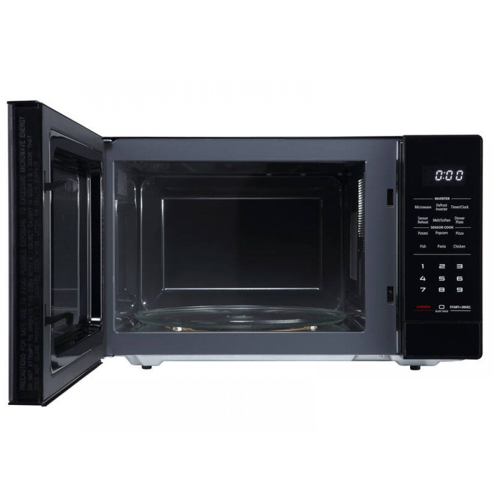 34L Inverter Microwave Oven - 8 Auto Menus - 1200W - Black - MIDEA
