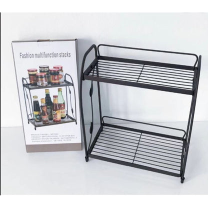2 layer Storage Organizer Kitchen Shelf