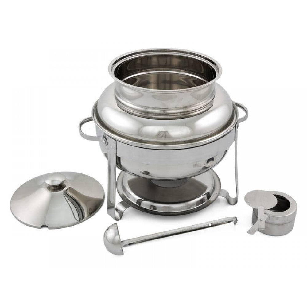 4L Chafing Dish Food Warmer | Commercial Kitchen Stainless Steel Bain Marie