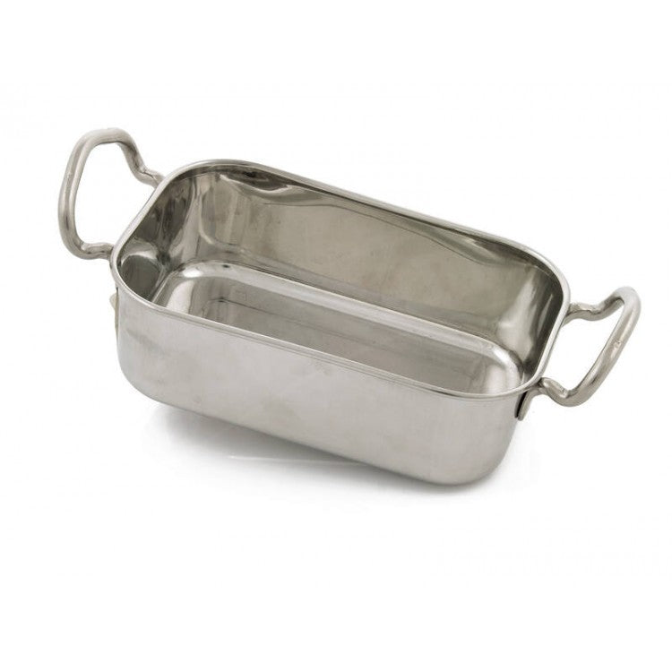 Kadai Dish Rectangle Stainless Steel 14x9cm