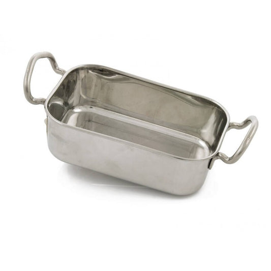 Kadai Dish Rectangle Stainless Steel 14x9cm