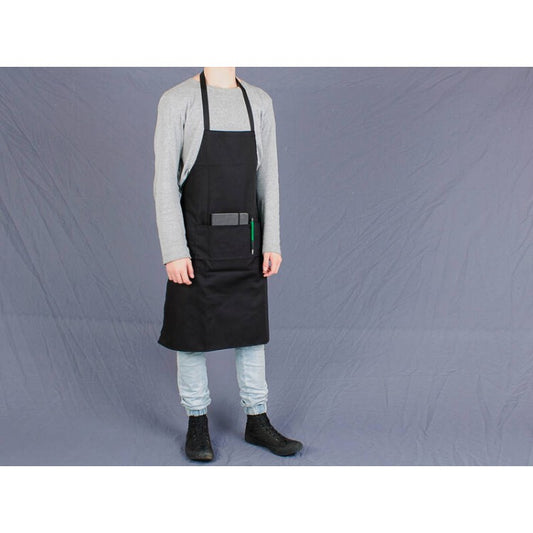 Bib Apron & Pocket - BLACK