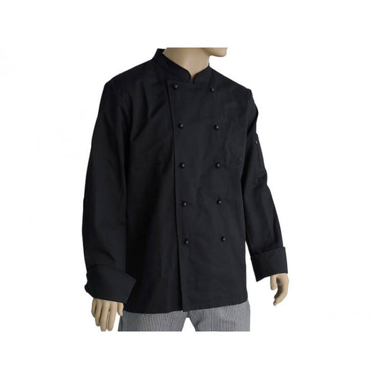 Chefs Double Breaste Black Jacket - S
