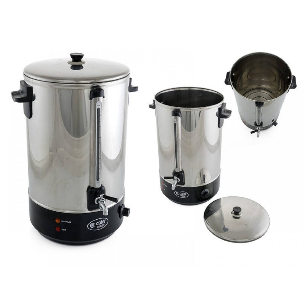 30L Hot Water Urn | 2kW Commercial Stainless Steel Kettle Boiler Urns