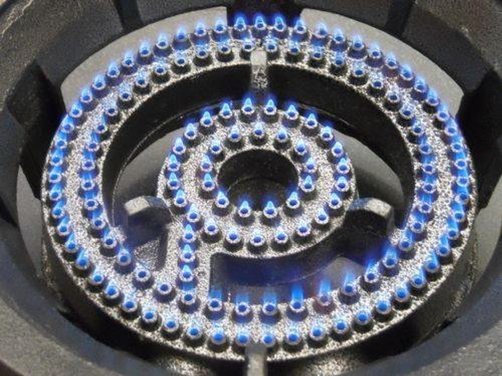 Double 2 Ring Burner on Stand NZ Certified hose not included