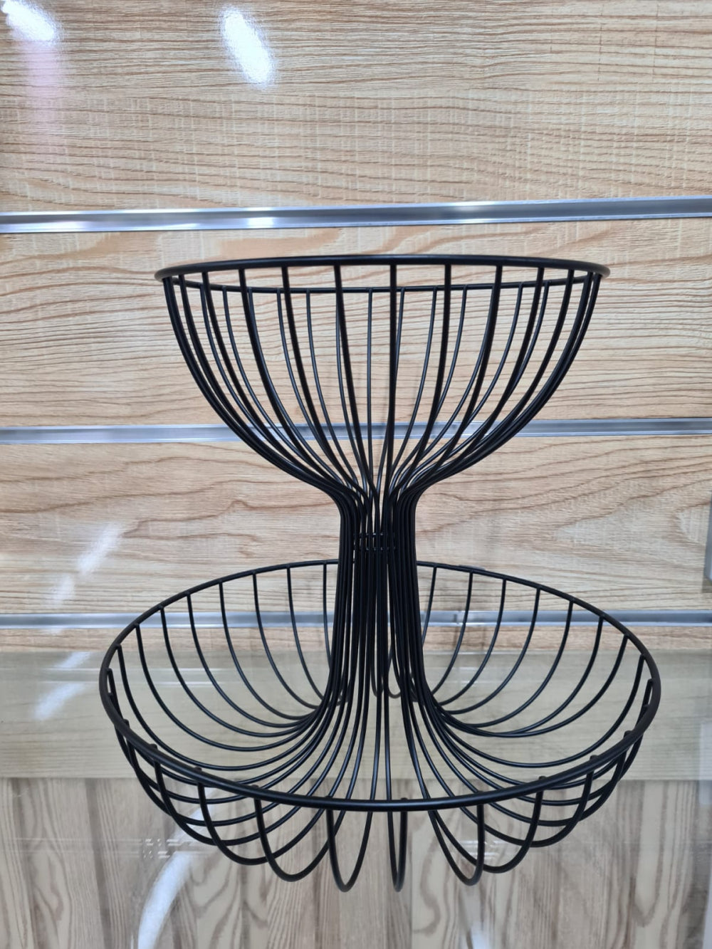 Fruit Basket 2 Tier Black Type 1
