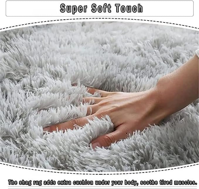 Shaggy Soft Rugs Grey Color 160cm x 230cm