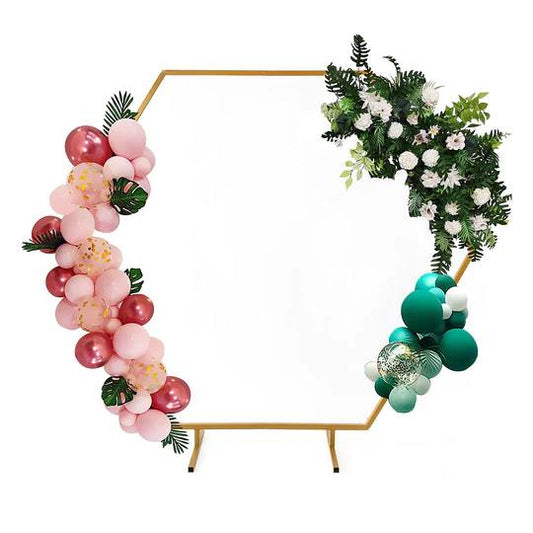 Wedding Arch Hexagonal - Gold