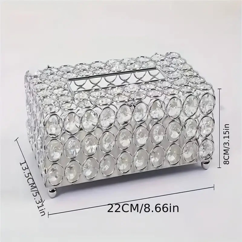 Silver Pearl Tissue Box