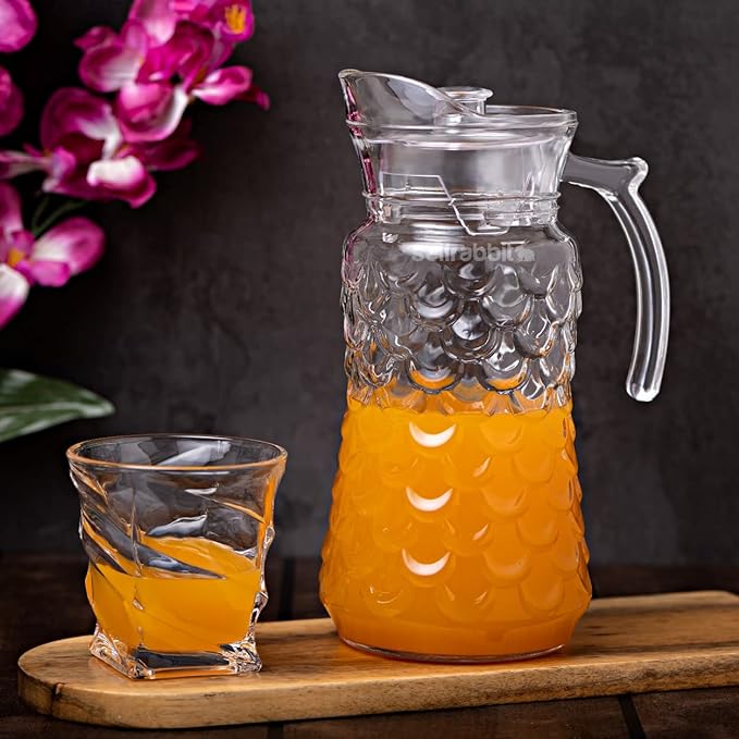 Glass Jug with Lid - 1.7 litre