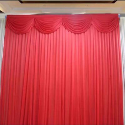 Ice Silk Backdrop Red 3 by 3M