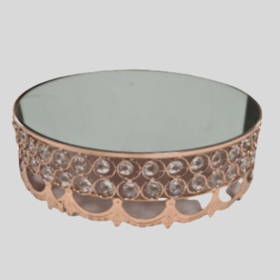 Decorative Mirror Plate Cake Holder Type 2 30cm