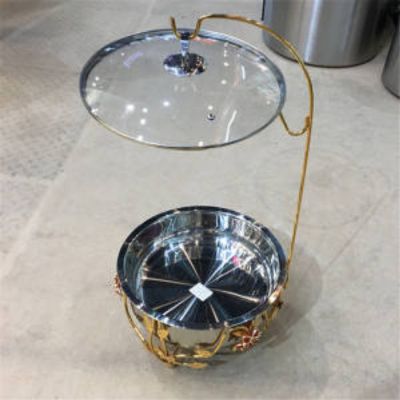 Chafing Dish Gold 4L with Hanging Lid