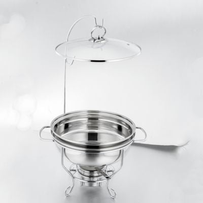 Chafing Dish Silver 4L with Hanging Lid