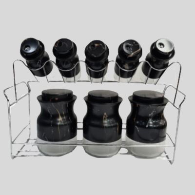 Condiment Sets - Black Marble