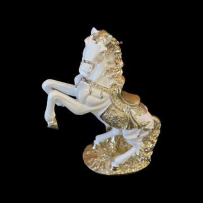 Standing Horse 32cm Gold