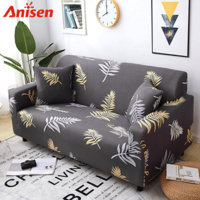 Grey Pattern Sofa Cover Type 23- 1 Seater