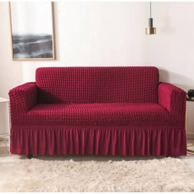 One Seater Couch Sofa Cover 90-140cm Red