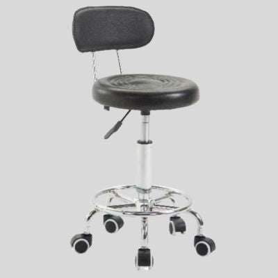Stool Black Backrest BB-S145