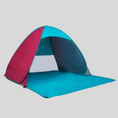 Portable Folding Beach Pop Up Tent Pink and Blue