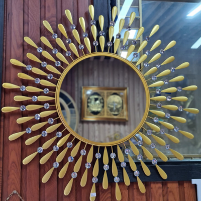 Wall Mirror Gold Floral Design 3