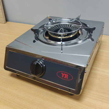 Single Cast Burner Stainless Steel Gas Stove - NZ Certified