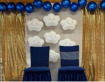 Gold Sequin Backdrop Curtain Panels Stage 2 Pieces